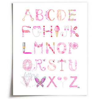 Unframed Annabel Alphabet from The Letter Nest