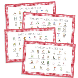 The City Set: Alphabet Placemats