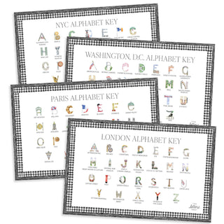 The City Set: Alphabet Placemats