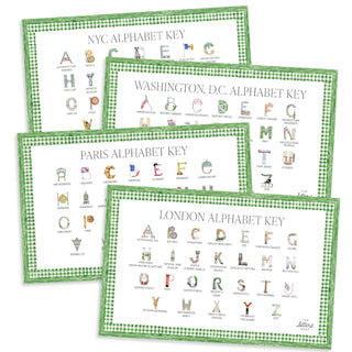 The City Set: Alphabet Placemats