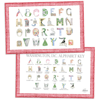 Washington, D.C. Alphabet Placemats