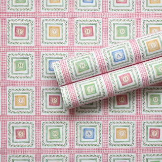 Alphabet Block Holiday Gift Wrap