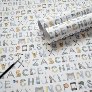 New York City Alphabet Gift Wrap