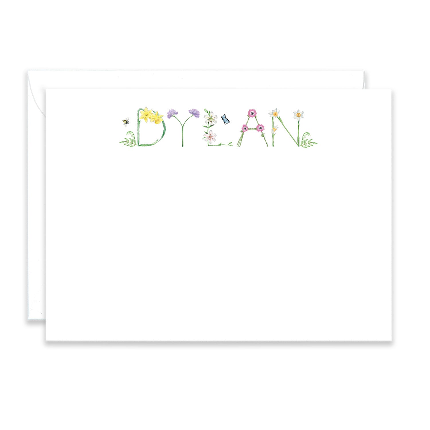 Flowers Personalized Stationery