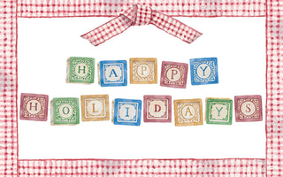 The Letter Nest Gift card with "Happy Holidays" message 