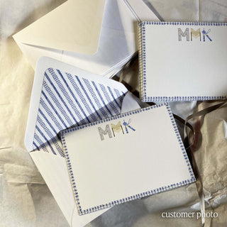Customer Photo of Interior Design Personalized Stationery by The Letter Nest in monogram "MMK" in Interior Design letters