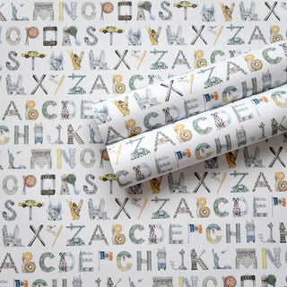 New York City Alphabet Gift Wrap