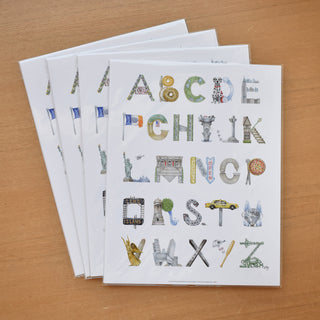 The Letter Nest's Unframed Alphabet as sold to retailers