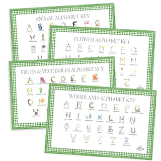 The Nature Set: Alphabet Placemats