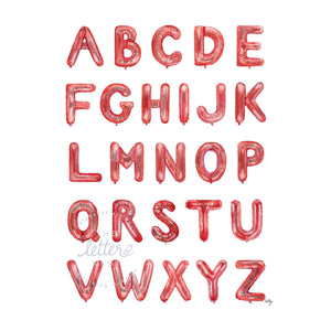 Red Balloon Alphabet from The Letter Nest