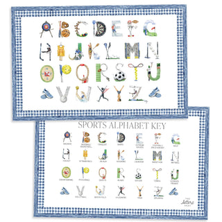 NEW - Sports Alphabet Placemats