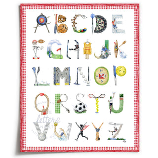 NEW - Sports Alphabet Print