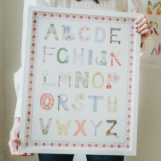 Interior Design Alphabet Print - The Letter Nest