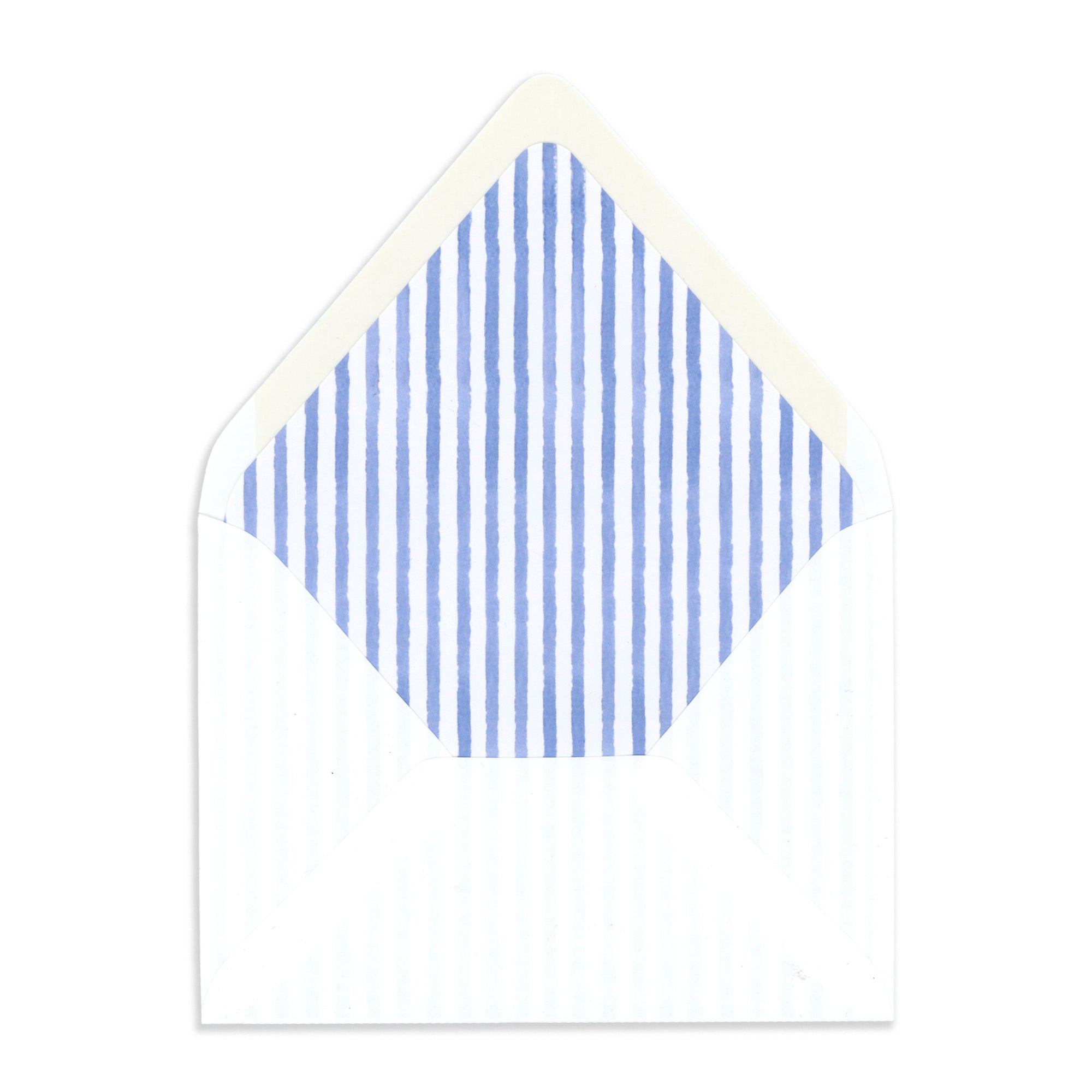 Blue Stripe envelope liner to accompany Animal Personalized Stationery