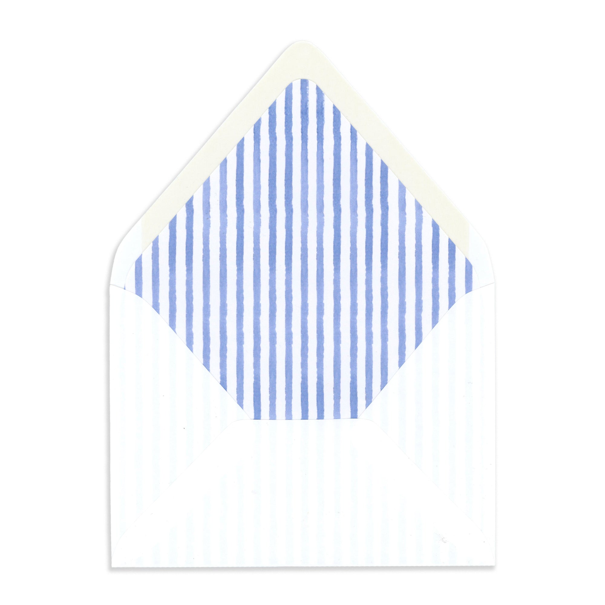 Blue Stripe envelope liner to accompany Boston Personalized Stationery