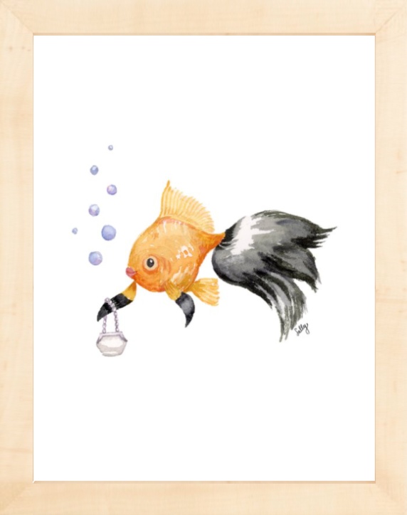 Fancy Animal Print, Goldfish