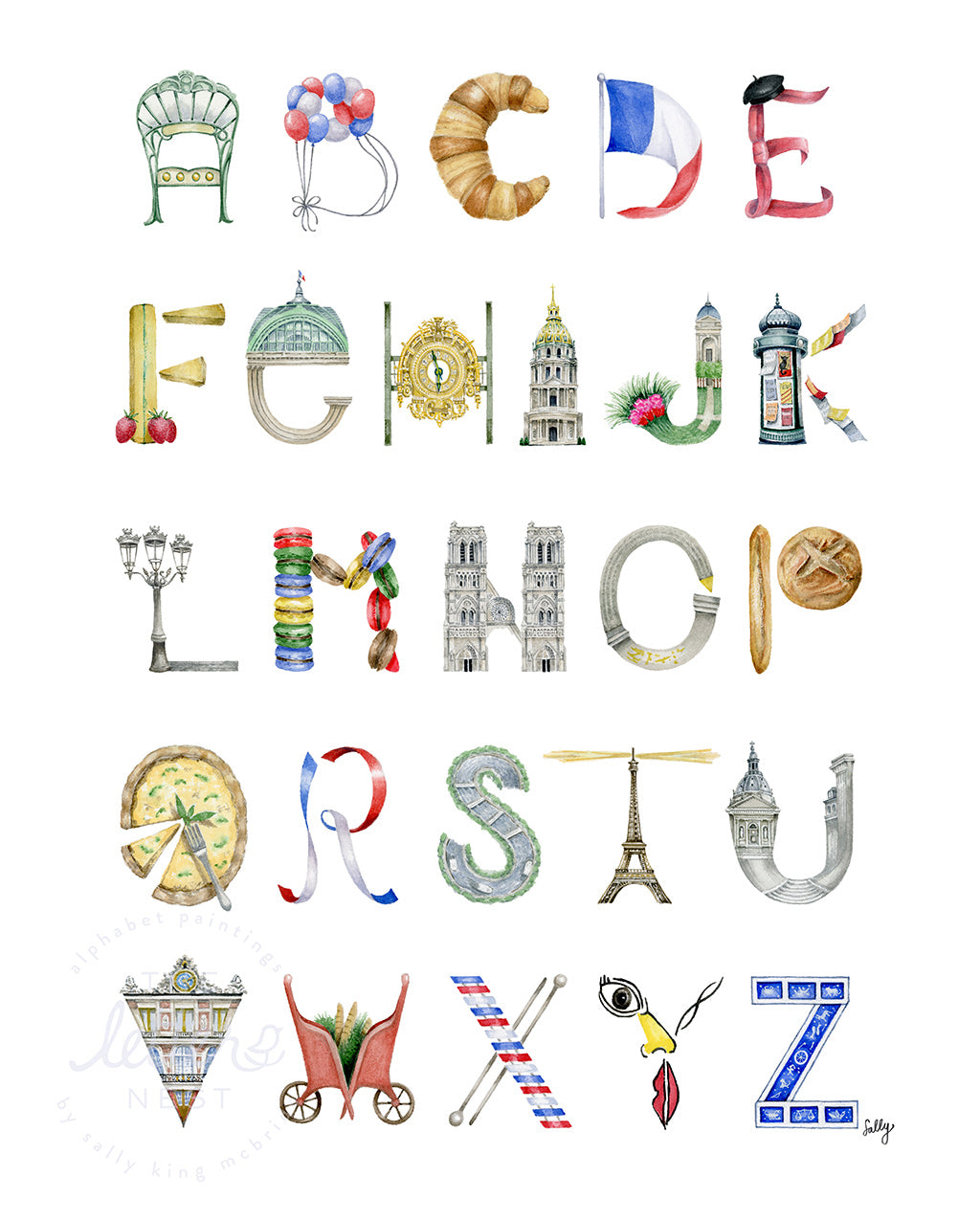 Paris Alphabet Print
