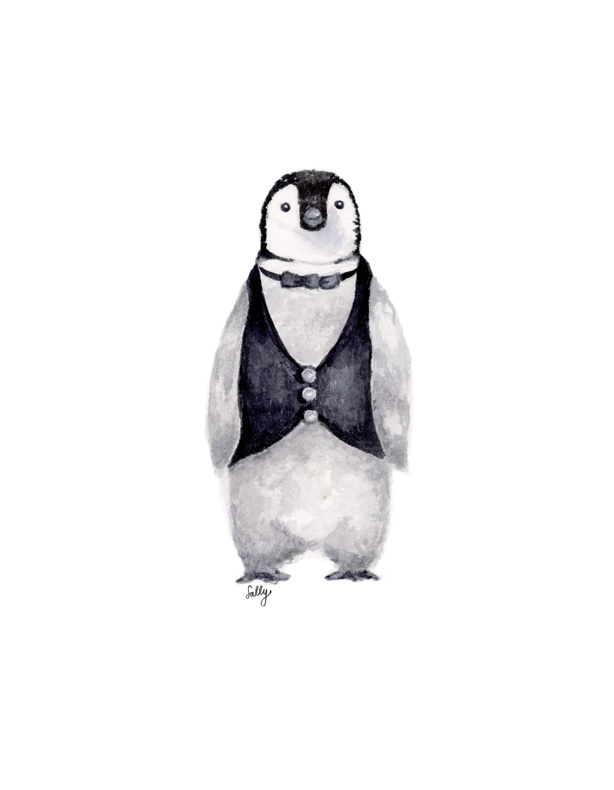 Fancy Animal Print, Penguin