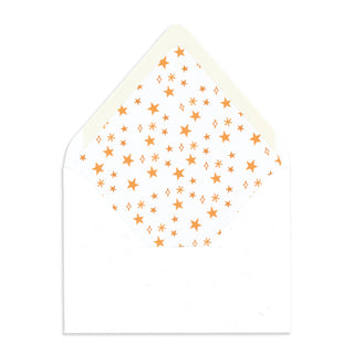 Illustrated Star envelope liner to accompany the Annabel Personalized Stationery by The Letter Nest