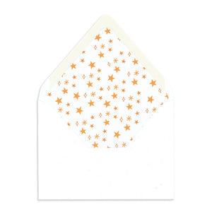 Illustrated Star envelope liner to accompany the Annabel Personalized Stationery by The Letter Nest